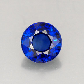 Saphir bleue naturelle coupe roude, 1,11 ct, VVS-VS
