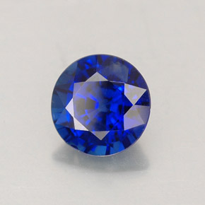 Saphir bleue naturelle coupe roude, 1,02 ct, VS