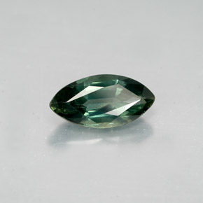 Saphir vert naturelle marquise, 1,40 ct, VS