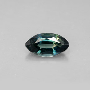 Saphir vert naturelle marquise, 1,47 ct, VVS