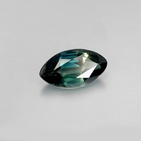 Saphir vert naturelle marquise, 1,47 ct, VVS
