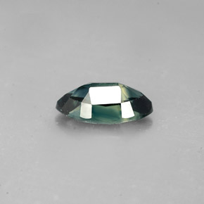 Saphir vert naturelle marquise, 1,47 ct, VVS