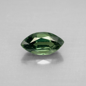Saphir vert naturelle marquise, 1,40 ct, VS