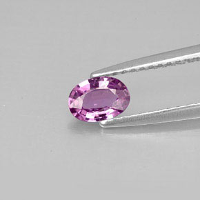 Saphir violet naturelle coupe ovale, 0,50 ct, VVS-VS