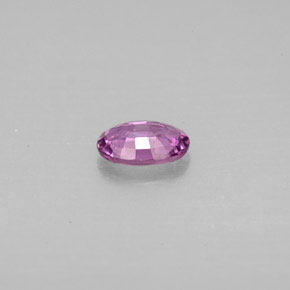 Saphir violet naturelle coupe ovale, 0,50 ct, VVS-VS