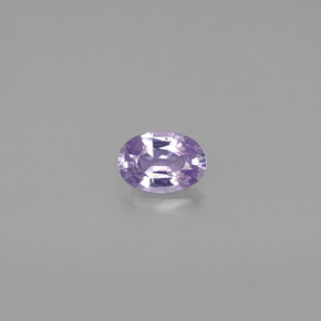 Saphir violet naturelle coupe ovale, 0,52 ct, IF