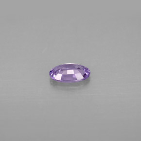 Saphir violet naturelle coupe ovale, 0,47 ct, VVS-VS