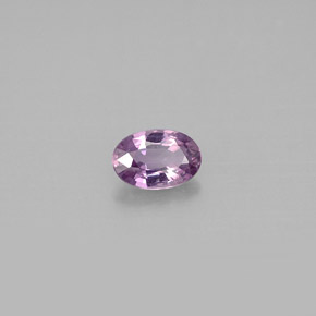 Saphir violet naturelle coupe ovale, 0,59 ct, VS