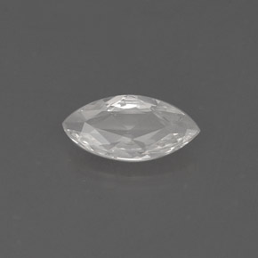 Saphir blanc naturelle marquise, 0,54 ct, VVS