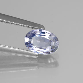 Saphir violet naturelle coupe ovale, 0,60 ct, VVS-VS