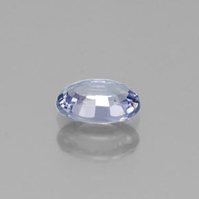 Saphir violet naturelle coupe ovale, 0,60 ct, VVS-VS