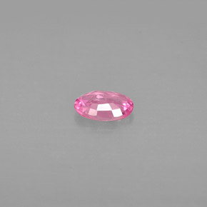 Saphir rose naturelle coupe ovale, 0,49 ct, VVS