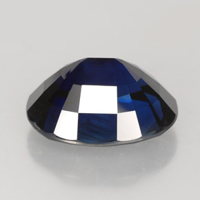 Saphir bleue naturelle coupe ovale, 5,95 ct, VVS
