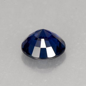 Saphir bleue naturelle coupe roude, 1,34 ct, VVS