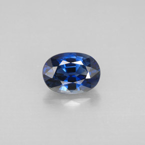 Saphir bleue naturelle coupe ovale, 1,21 ct, VVS-VS