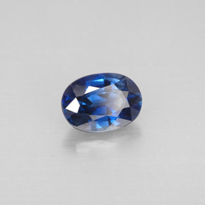 Saphir bleue naturelle coupe ovale, 1,21 ct, VVS-VS