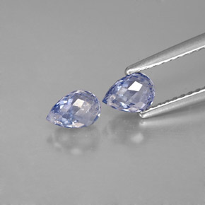 Achetez naturel ct bleue saphir gems, briolette, en provenance sri lanka (ceylan) chez gemselect. en stock, livraison internationale!