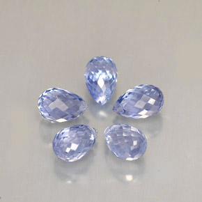 Achetez naturel ct bleue saphir gems, briolette, en provenance sri lanka (ceylan) chez gemselect. en stock, livraison internationale!