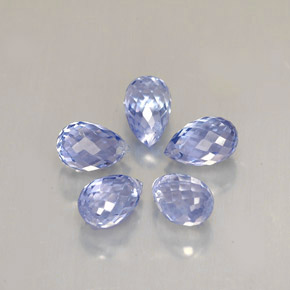 Achetez naturel ct bleue saphir gems, briolette, en provenance sri lanka (ceylan) chez gemselect. en stock, livraison internationale!