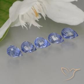 Achetez naturel 3,30ct intense blue  saphir gems, briolette, en provenance sri lanka chez gemselect. en stock, livraison internationale!
