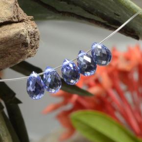 Achetez naturel 3,73ct bleue saphir gems, briolette, en provenance sri lanka chez gemselect. en stock, livraison internationale!