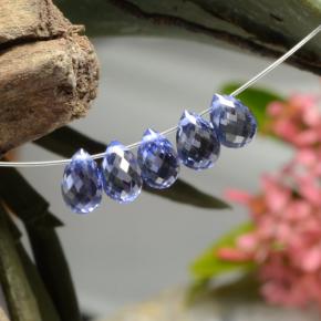 Achetez naturel 3,73ct bleue saphir gems, briolette, en provenance sri lanka chez gemselect. en stock, livraison internationale!