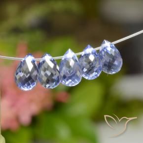 Shop natural 3.42ct Intense Blue  Saphir gems, Briolette, from Sri Lanka at GemSelect. In stock, global shipping!