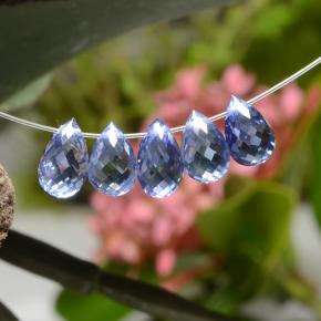 Achetez naturel 4,06ct bleue saphir gems, briolette, en provenance sri lanka chez gemselect. en stock, livraison internationale!
