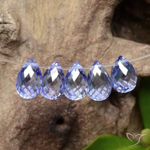 3.82ctw Naturel Intense Blue  Saphir, Briolette, VVS-VS