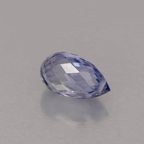 Saphir bleue naturelle briolette, 1,19 ct, VVS