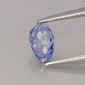 Saphir bleue naturelle briolette, 1,11 ct, VS