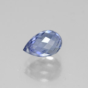 Saphir bleue naturelle briolette, 1,52 ct, VVS-VS