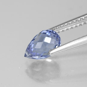 Saphir bleue naturelle briolette, 1,52 ct, VVS-VS