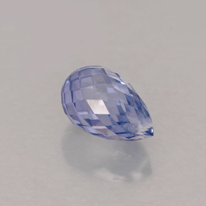 Saphir bleue naturelle briolette, 1,45 ct, VVS-VS