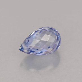 Saphir bleue naturelle briolette, 1,45 ct, VVS-VS