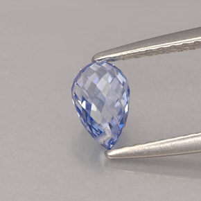 Saphir bleue naturelle briolette, 0,96 ct, VVS-VS