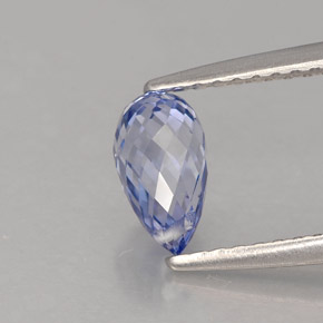 Saphir bleue naturelle briolette, 1,12 ct, VS-SI