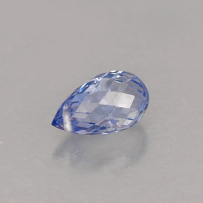 Saphir bleue naturelle briolette, 1,12 ct, VS-SI