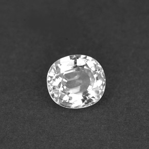 Saphir blanc naturelle coupe ovale, 1,04 ct, VVS-VS