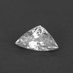 Saphir blanc naturelle trillion, 1,62 ct, VVS