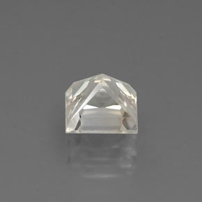 Saphir blanc naturelle carré, 1,49 ct, VVS-VS