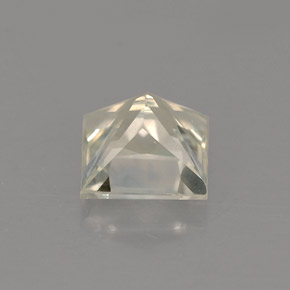 Saphir jaune naturelle carré, 1,56 ct, VVS-VS