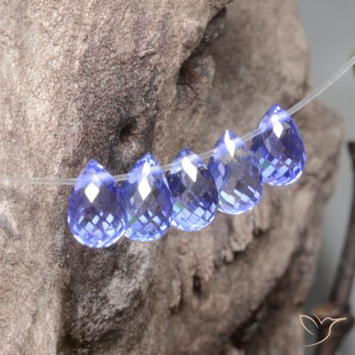 2.29ctw Naturel Intense Blue  Saphir, Briolette, VVS-VS