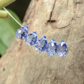 Achetez naturel 2,06ct bleue saphir gems, briolette, en provenance sri lanka chez gemselect. en stock, livraison internationale!
