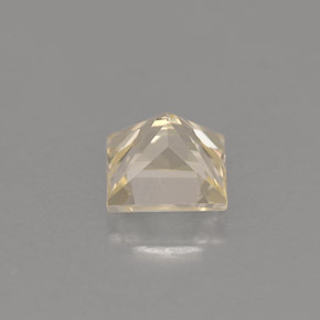 Saphir jaune naturelle carré, 1,01 ct, VVS-VS