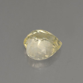 Saphir jaune naturelle forme de coeur, 1,53 ct, VVS-VS