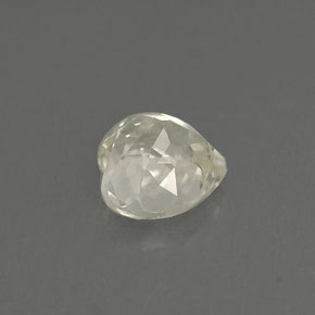 Saphir jaune naturelle forme de coeur, 1,15 ct, VVS-VS