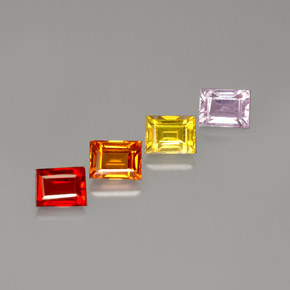 Achetez naturel ct multicolore saphir gems, baguette, en provenance tanzanie (songea) chez gemselect. en stock, livraison internationale!