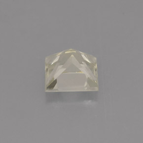 Saphir jaune naturelle carré, 0,96 ct, VVS-VS
