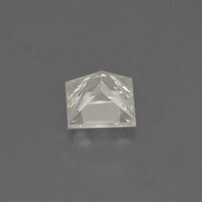 Saphir jaune naturelle carré, 0,75 ct, VVS-VS